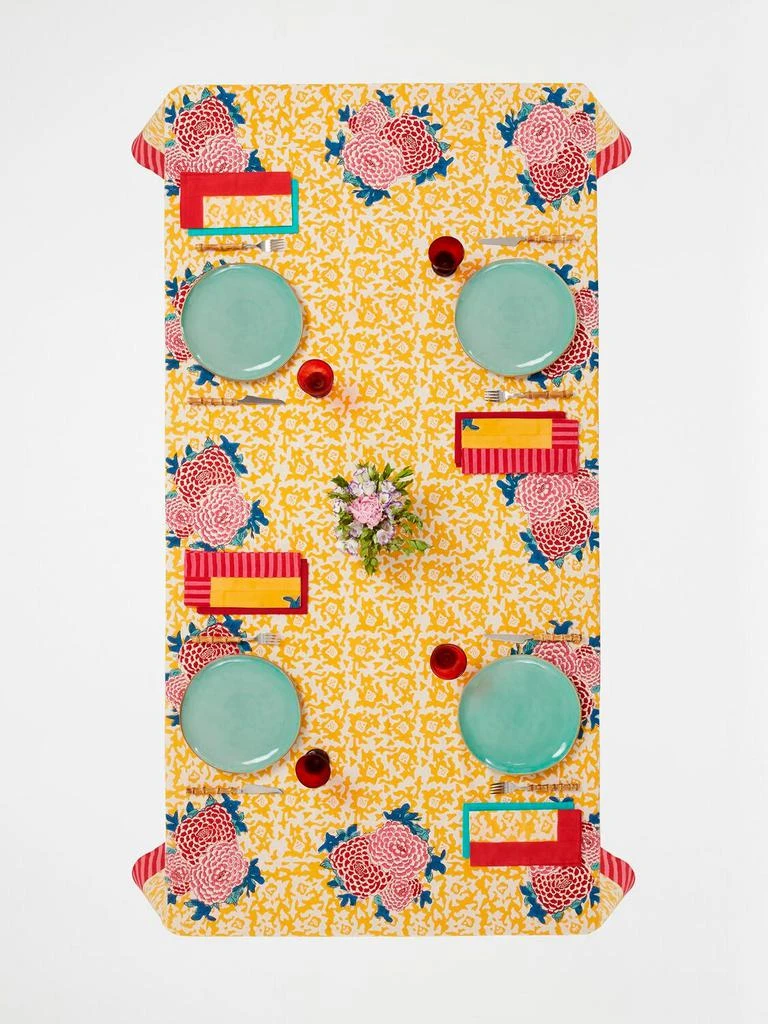 LISA CORTI Arabesque Corolla Rectangular Tablecloth 4