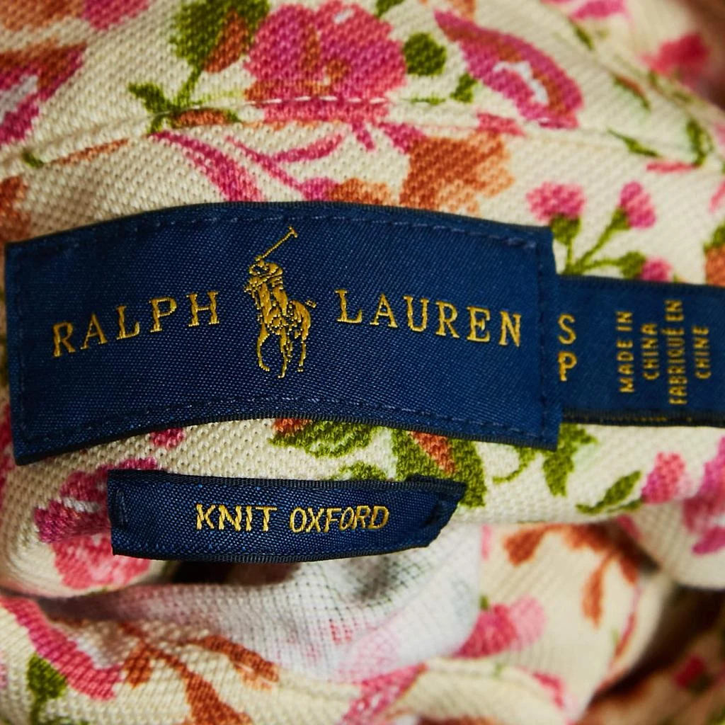 Ralph Lauren Ralph Lauren Multicolor Floral Cotton Knit Long Sleeve Shirt S 4