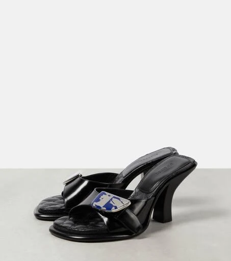 Burberry 70 EKD leather mules 5