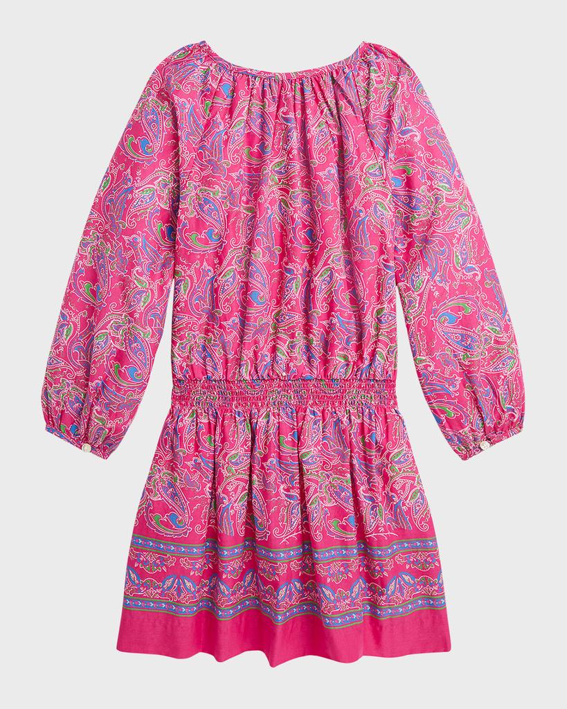 Ralph Lauren Childrenswear Girl's Paisley Cotton Batiste Dress, Size 2-6X