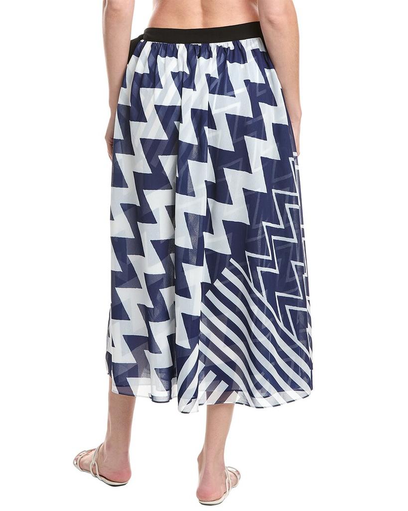 Milly Milly Patchwork Chevron Skirt
