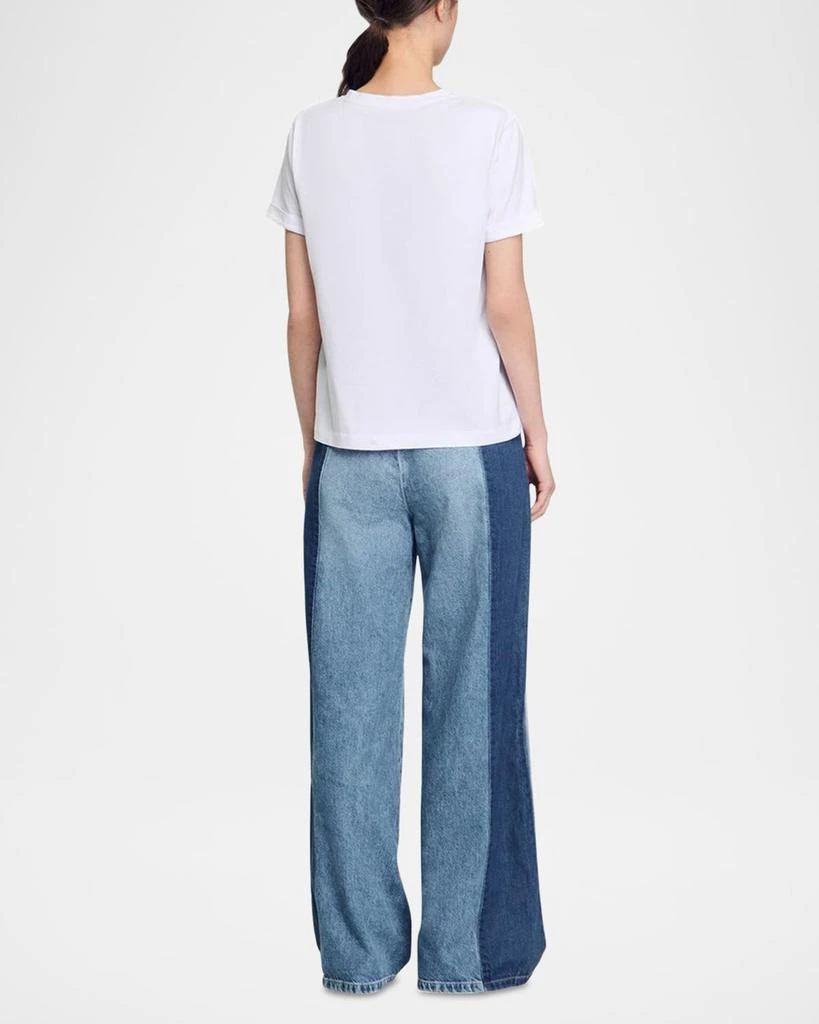 Sandro Ezra Cutout Logo T-Shirt 3