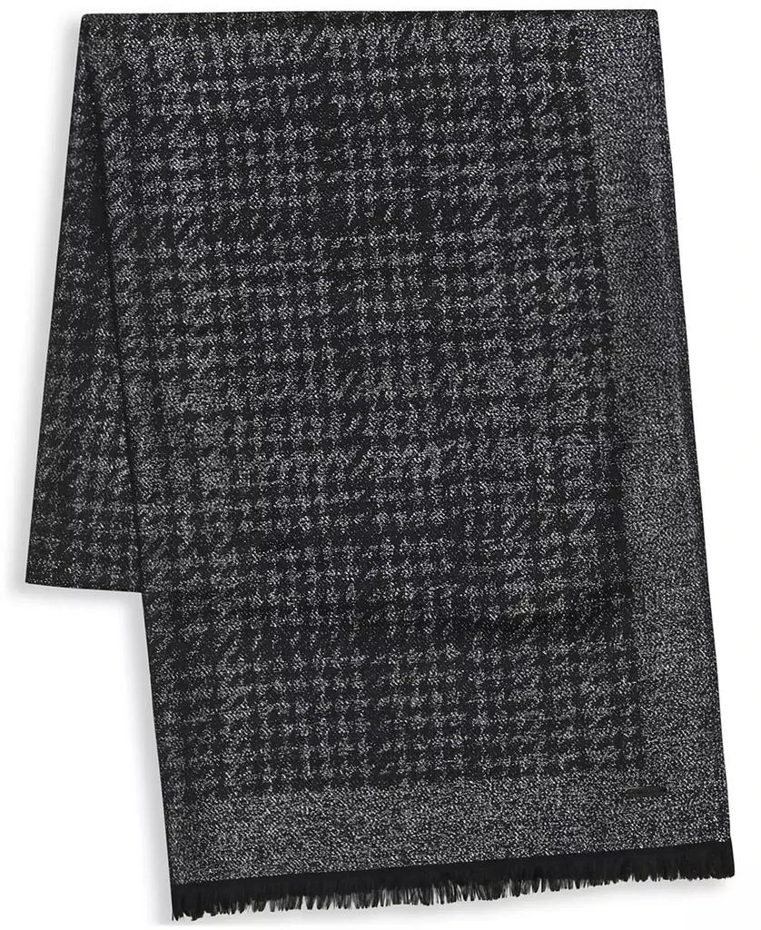Calvin Klein Women's Tweed Pattern Lurex Wrap 2