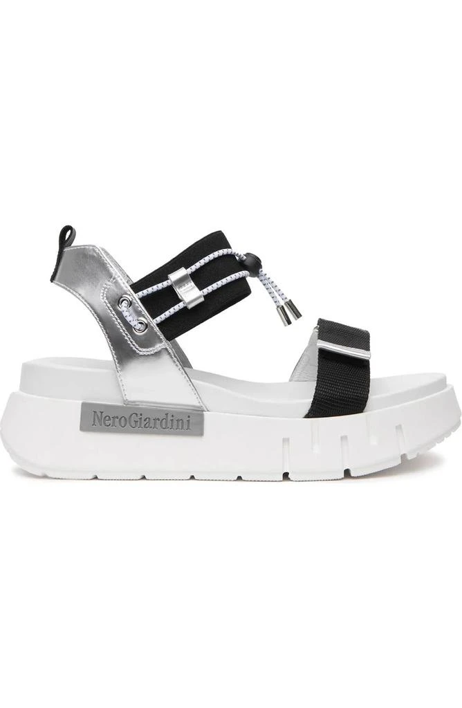 NeroGiardini Women's T.mikebis Sandal In Black/silver 1