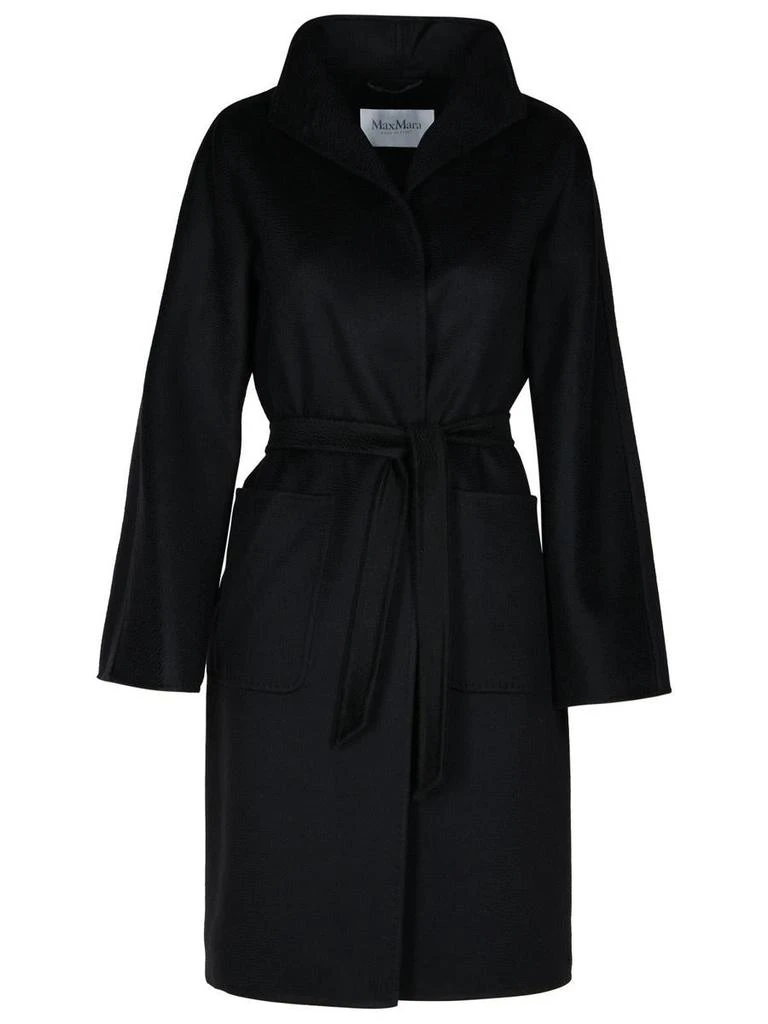 Max Mara Max Mara 'Lilia' Black Cashmere Coat 1
