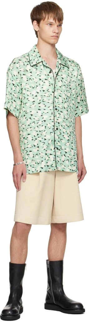 Jil Sander Green Floral Shirt 4