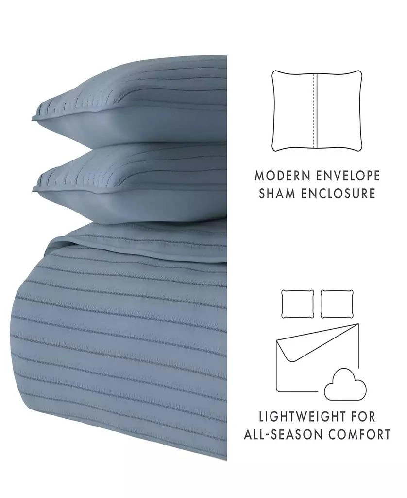 IENJOY HOME Stripe Stitch 3-Pc. Quilt Set 16