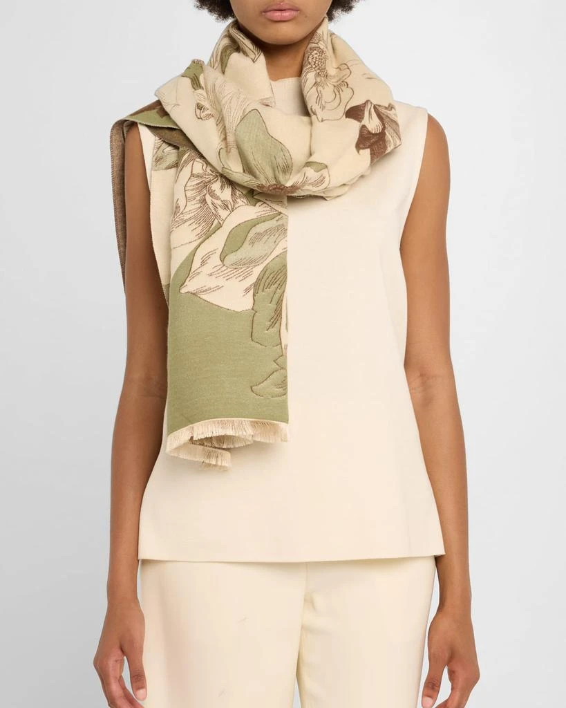 La Fiorentina Oversized Floral-Print Wrap 3