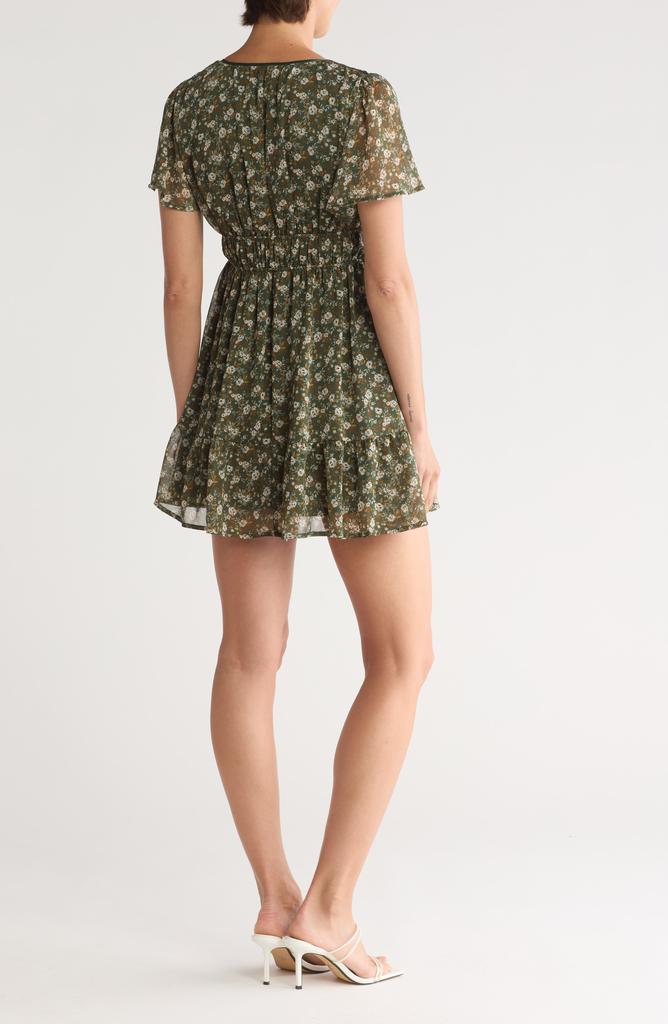 Blu Pepper Floral Minidress