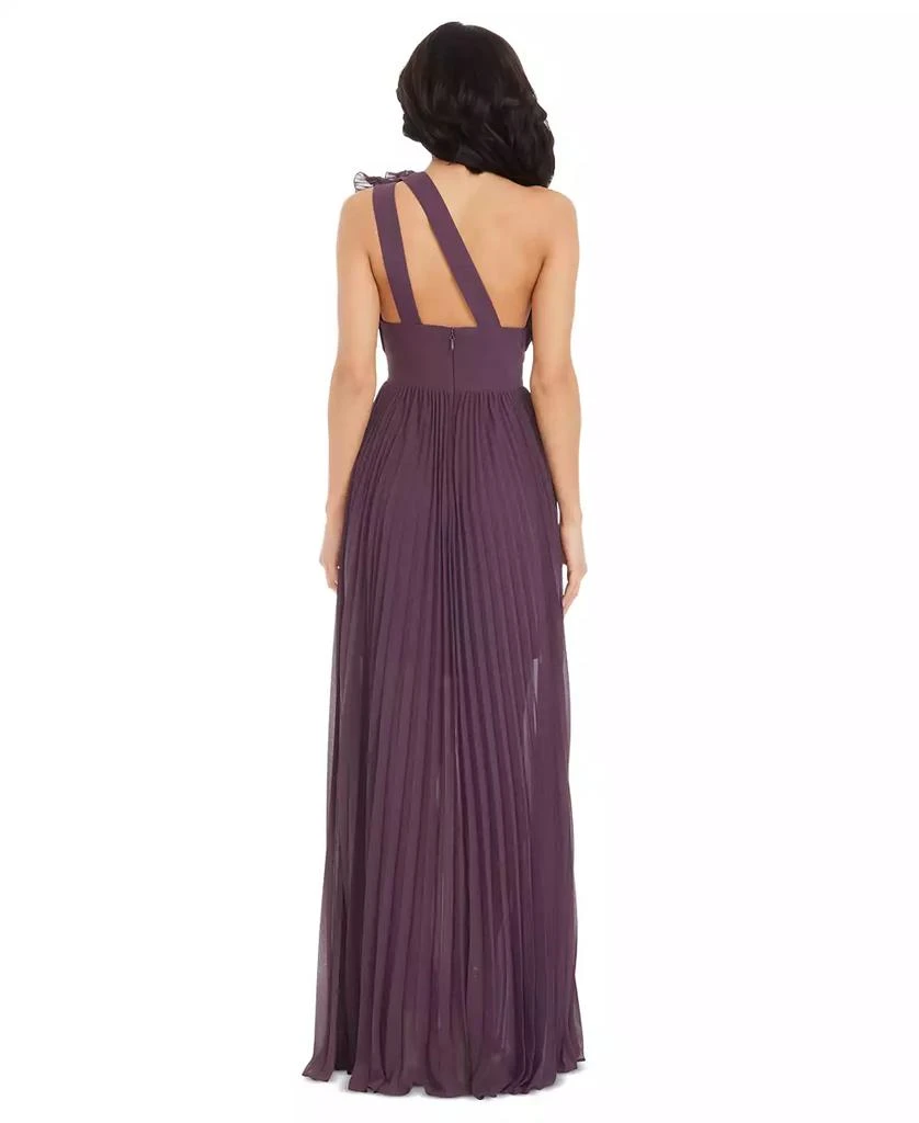 Dress The Population Women's Vida Ruffled One-Shoulder Ball Gown 2