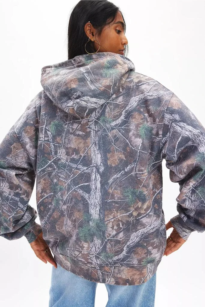 Urban Outfitters Vancouver Graphic Woodland Camo Hoodie Sweatshirt 2
