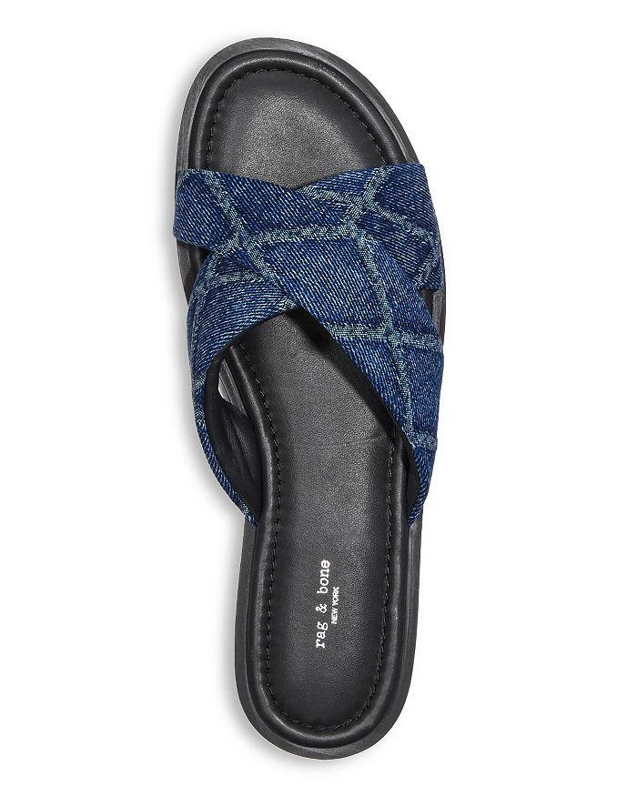 Rag & Bone Women's Geo Crossover Strap Slide Sandals 3