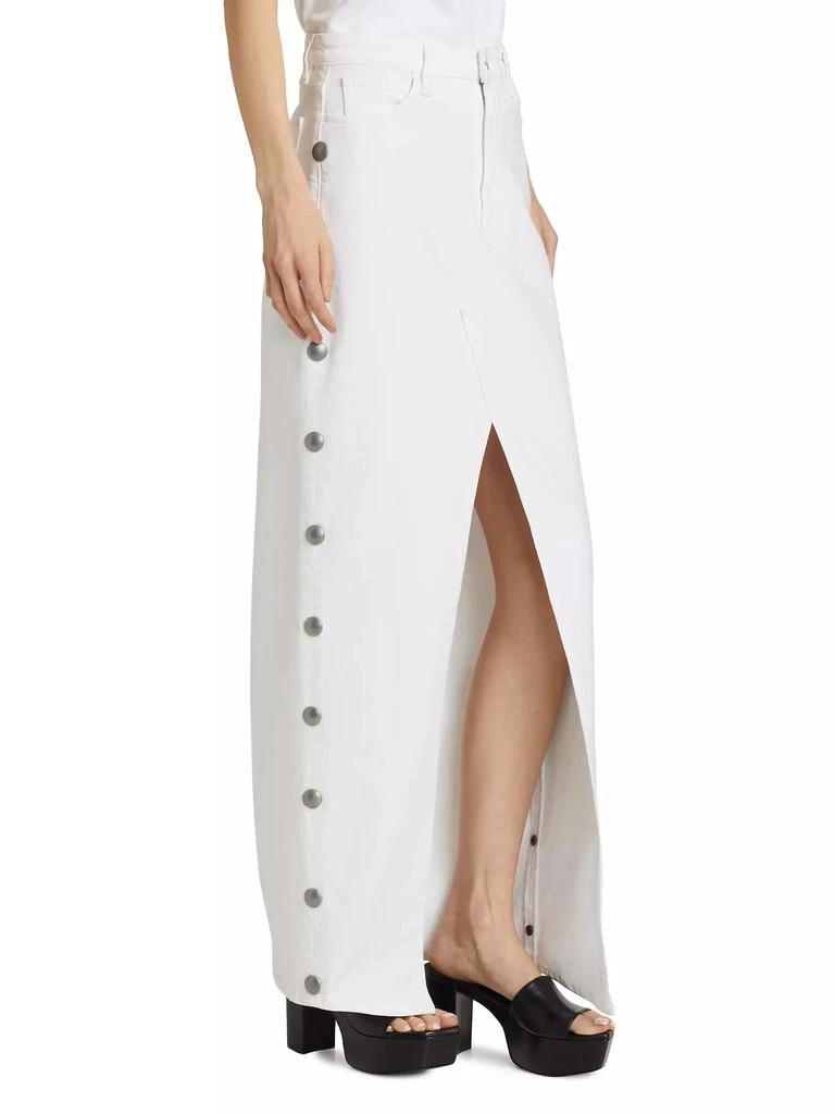 3 X 1 Elizabella Studded Denim Maxi Skirt 4