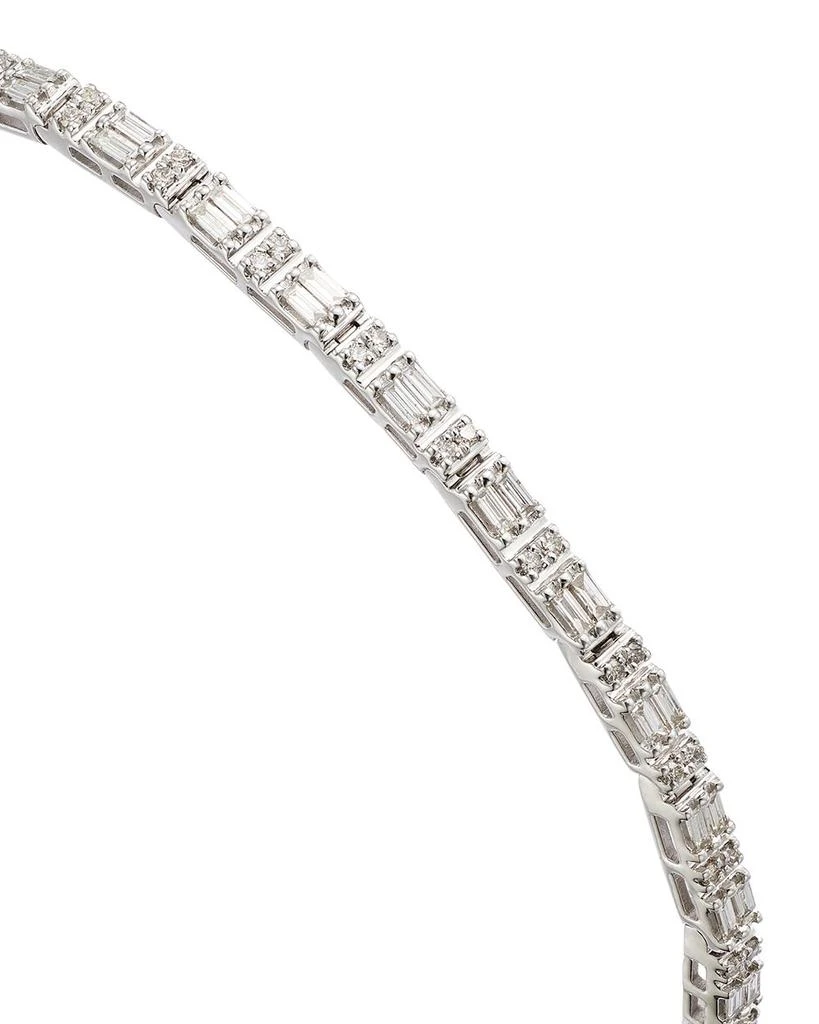 Bloomingdale
s Fine Collection Diamond Round
Baguette Tennis Bracelet in 14K White Gold, 1.4 tcw 3