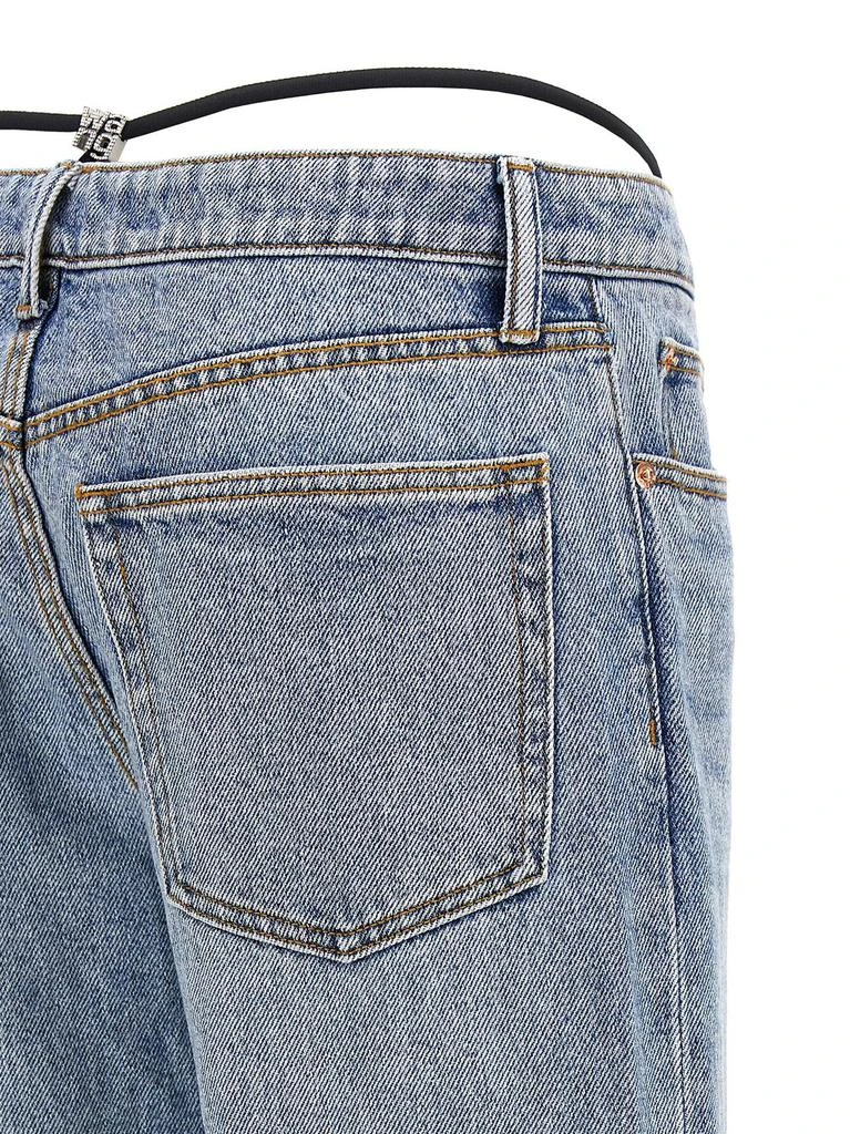 Alexander Wang Alexander Wang Pre-Styled Logo Thong Mid Rise Jeans 4