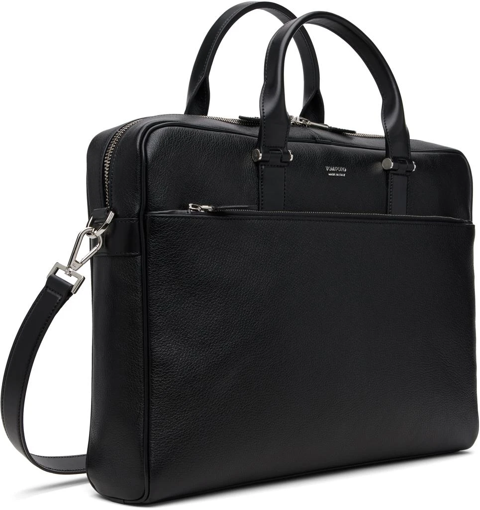Tom Ford Black Grain Leather Slim Briefcase 2
