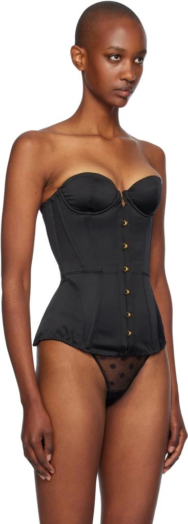 L'Agent by Agent Provocateur Black Mercy Satin Corset 2