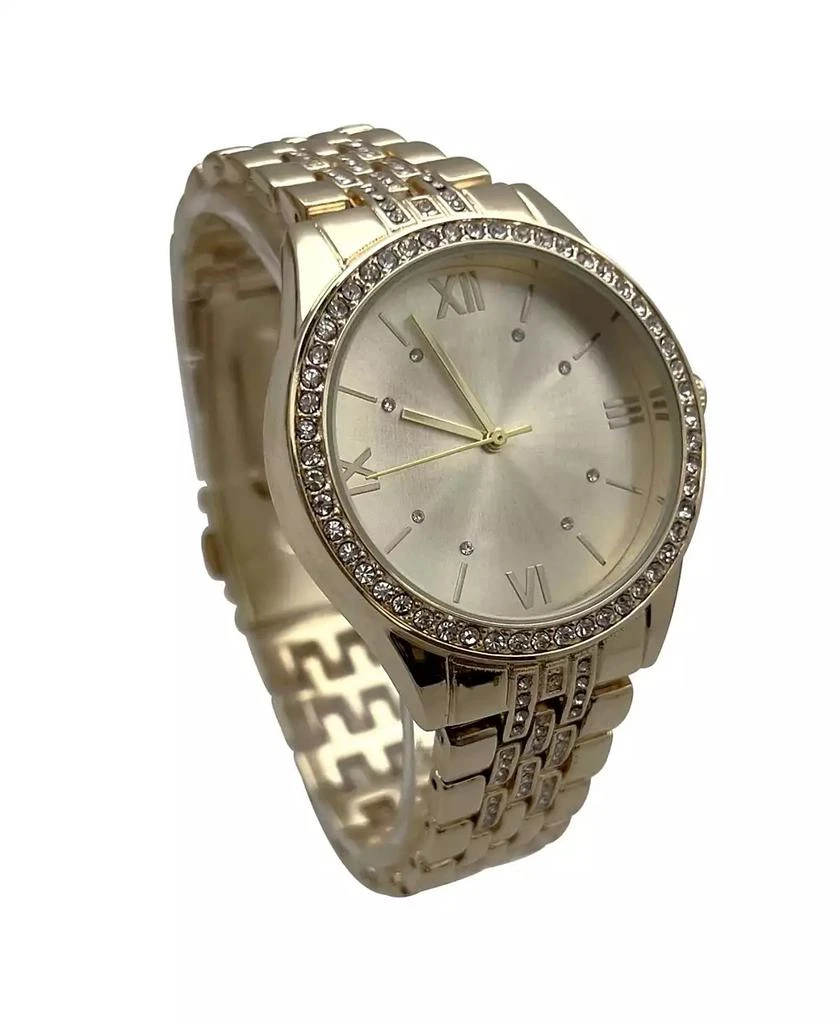 Olivia Pratt Gold Everyday Rhinestiones Elegant Look Women Watch 3