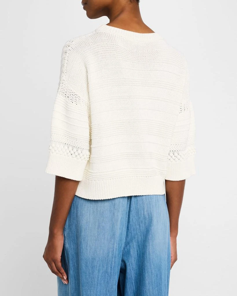 FABIANA FILIPPI Multi-Stitch Cotton Sweater 3