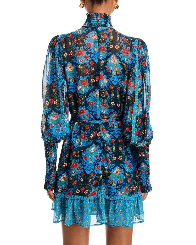 FARM Rio Arabesque Floral Pleated Dress 4