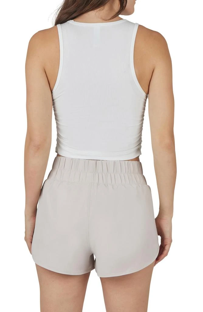 YOGALICIOUS Heavenly Phoebe Rib Knit Crop Tank & Hi-Rise Shorts 2-Piece Set 2