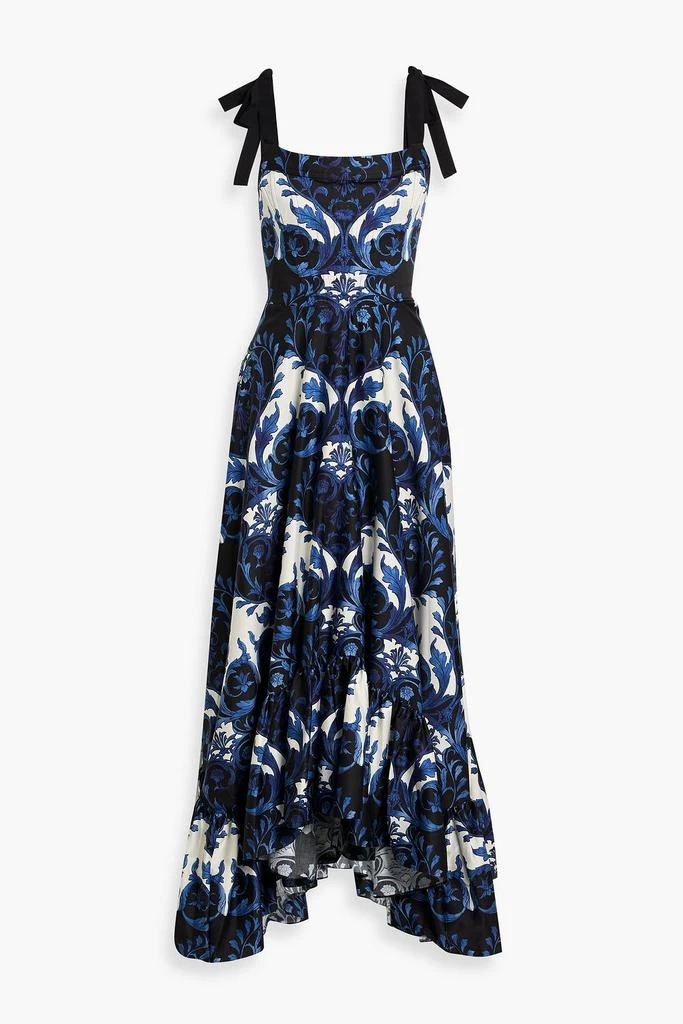 halter wrap maxi dress Silk Halter Wrap Dress main image 1