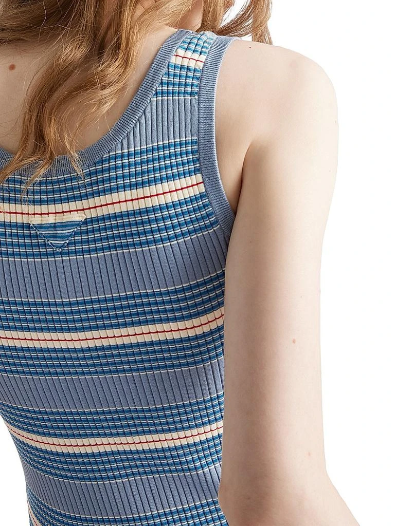 Prada Striped Stretch Cotton Dress 5