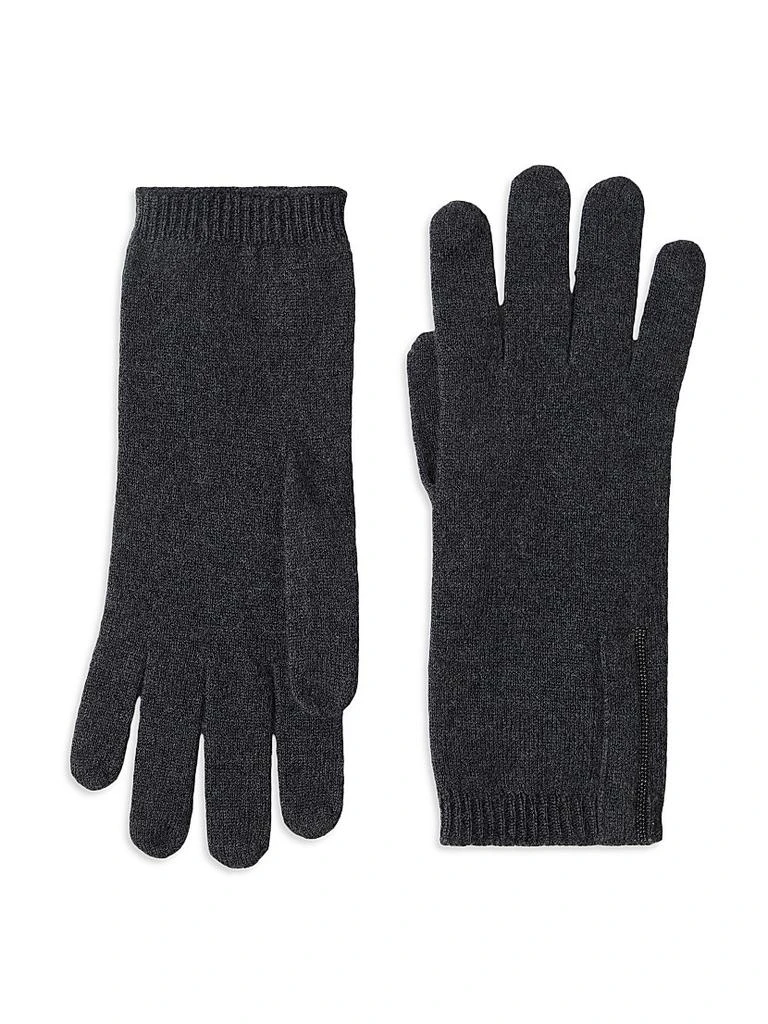 Brunello Cucinelli Cashmere Knit Gloves with Monili 3