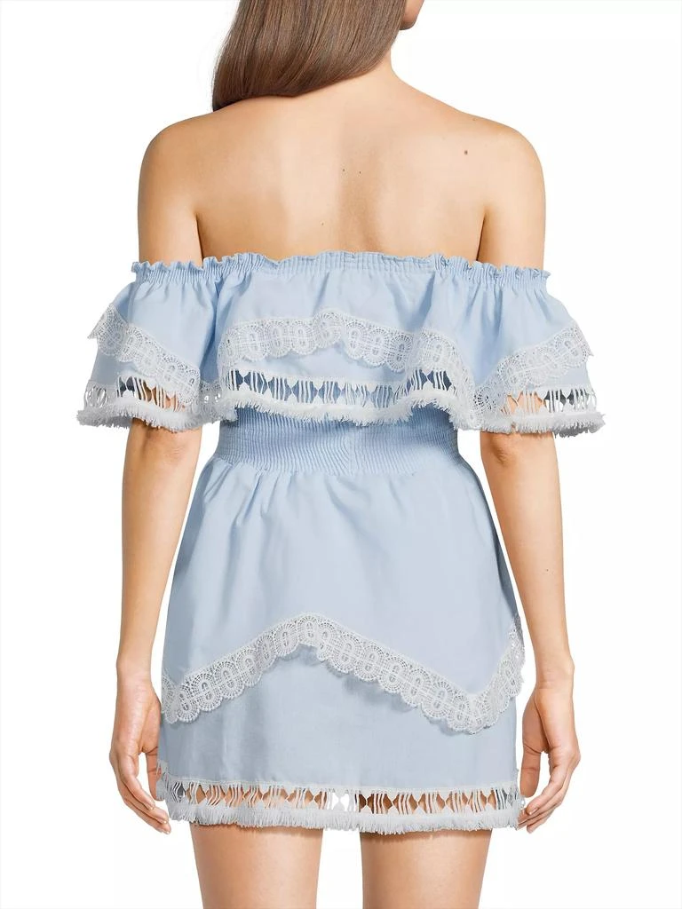 Peixoto Wyatt Lace-Trim Dress 5