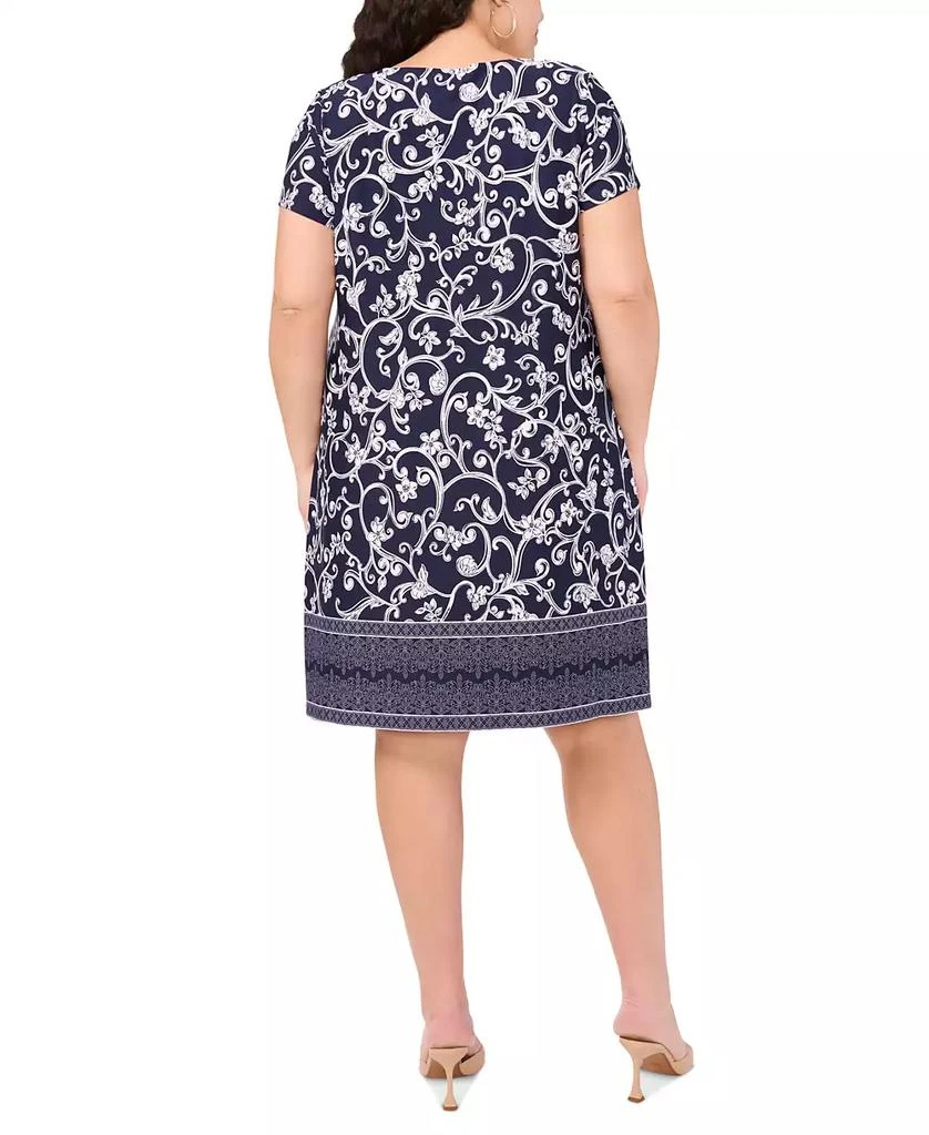 MSK Plus Size Printed Shift Dress 2
