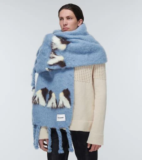 Jil Sander Mohair and wool-blend scarf 2