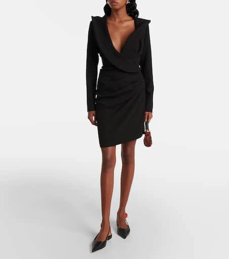 Magda Butrym Floral-appliqué leather slingback flats 3