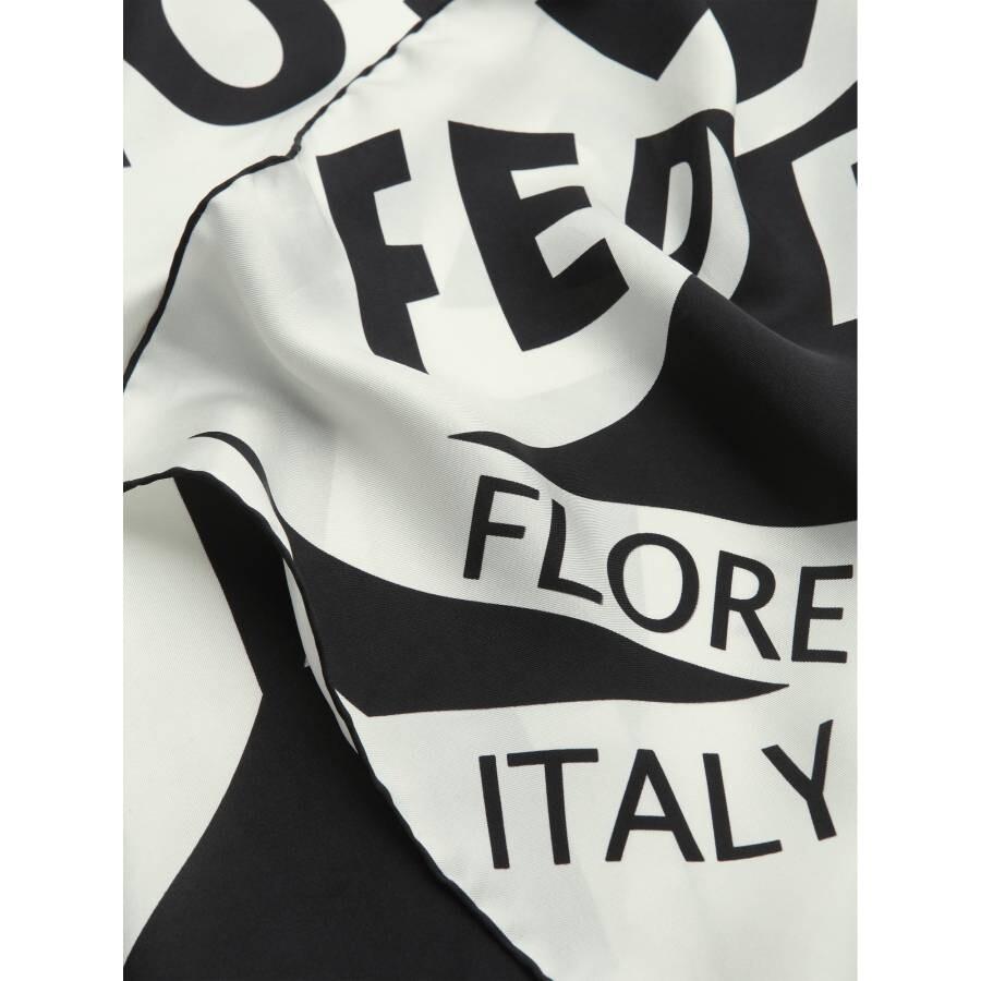 Salvatore Ferragamo Ferragamo Logo Print Silk Scarf