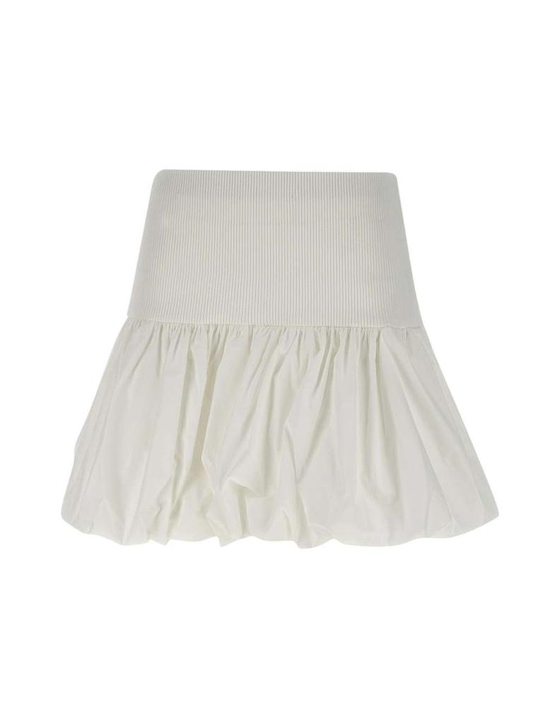 ANDREA ADAMO Andrea Adamo Ribbed Waist Flared Skirt
