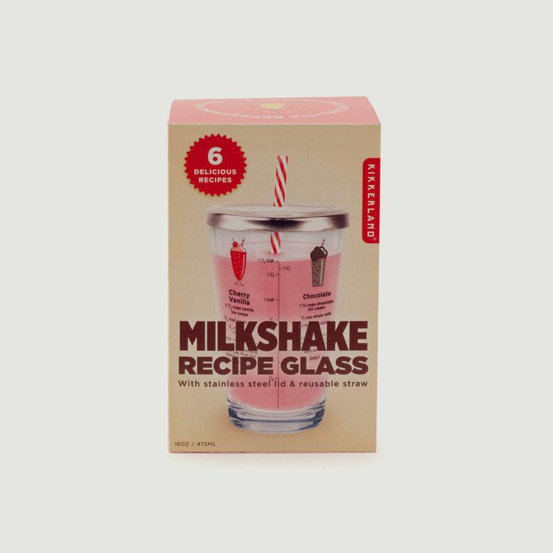 Kikkerland Milkshake Glass White KIKKERLAND