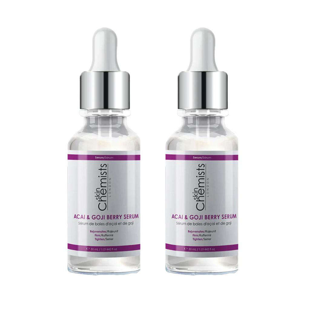 skinChemists Acai & Goji Berry Serum 30ml Twin Value Savings Pack