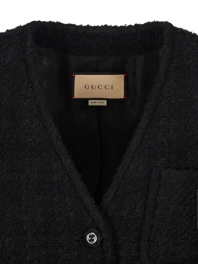 Gucci Gucci Single-Breasted Tweed Jacket 3