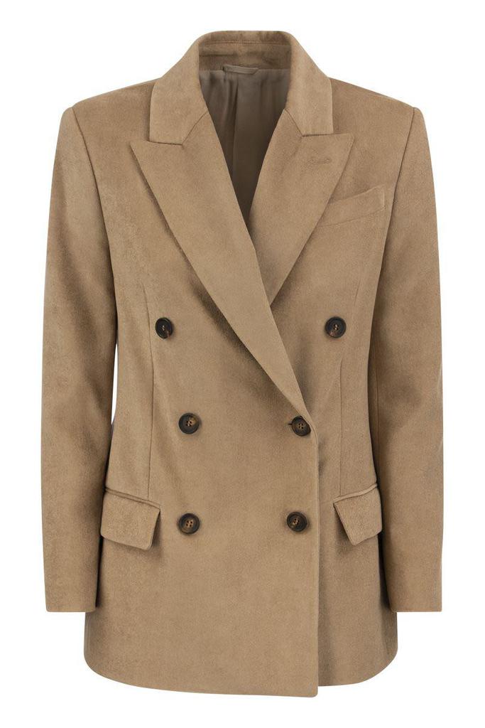スーツ BRUNELLO CUCINELLI Double-breasted jacket with necklace Brunello Cucinelli Brunello Cucinelli Double-Breasted Jacket