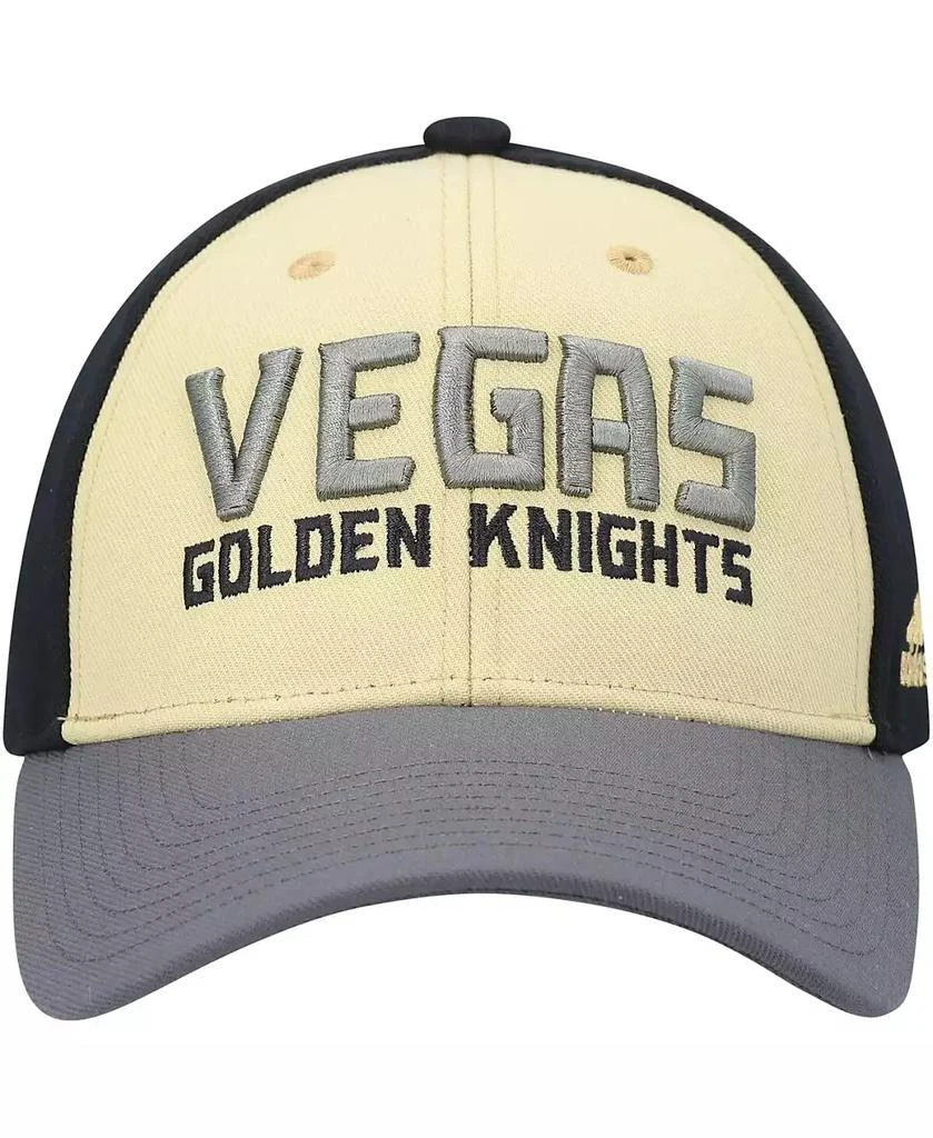 Adidas Men's Black Vegas Golden Knights Locker Room Adjustable Hat 2