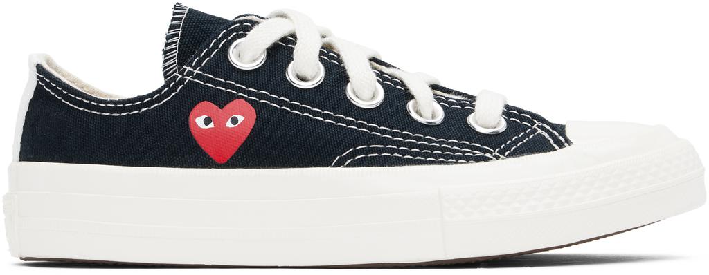 Comme des Garcons Kids Black Converse Edition Chuck 70 OG Single Heart Low Top Sneakers