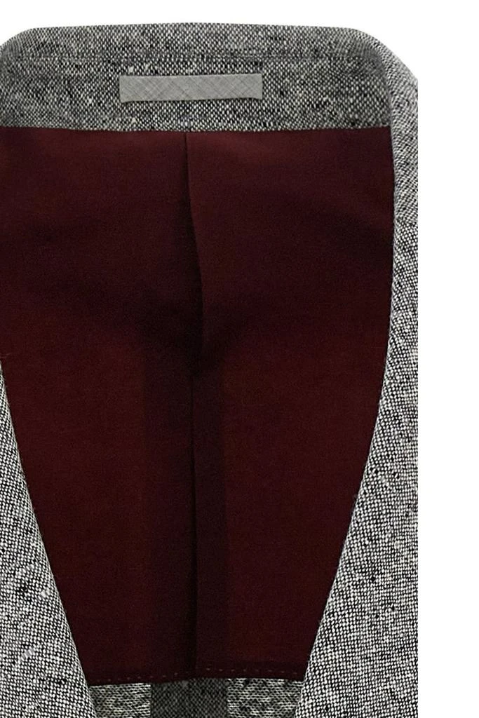 Brunello Cucinelli Brunello Cucinelli Grisaille One-And-A-Half Breasted Deconstructed Blazer 3