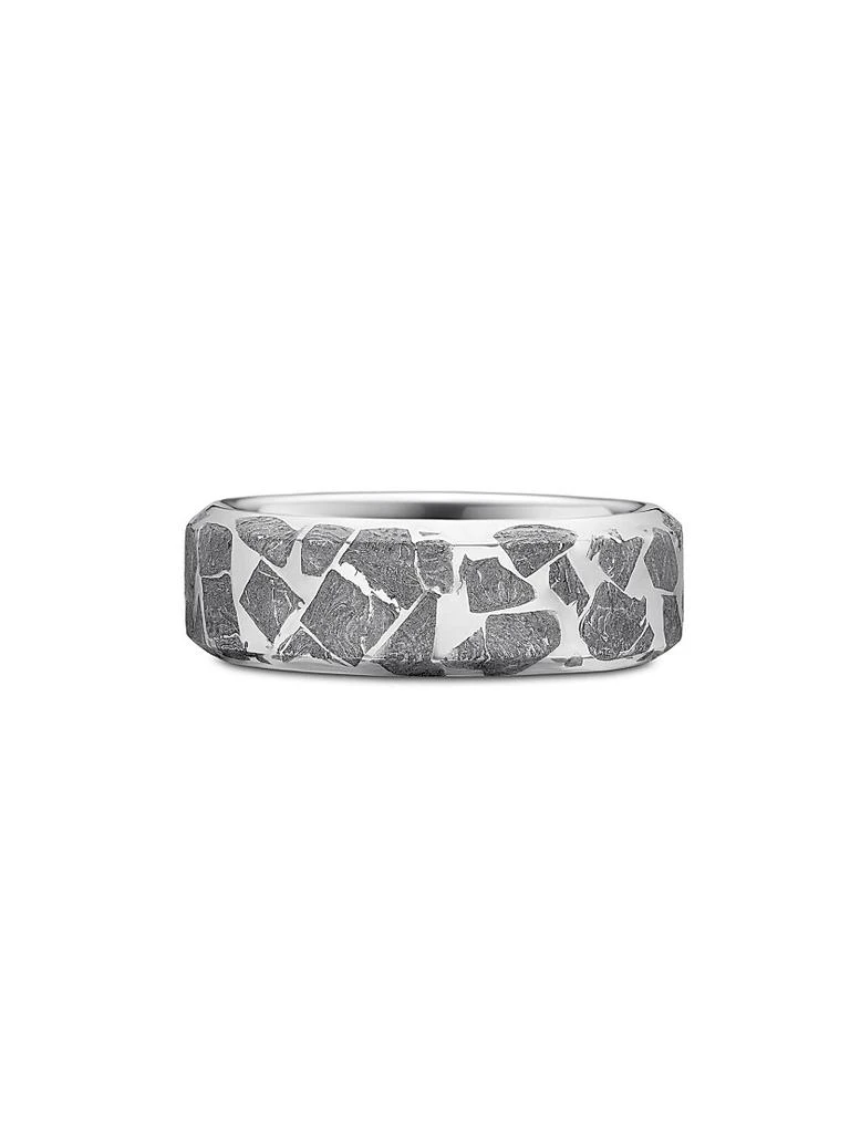 David Yurman Meteorite Band Ring in Sterling Silver, 8.5MM 1