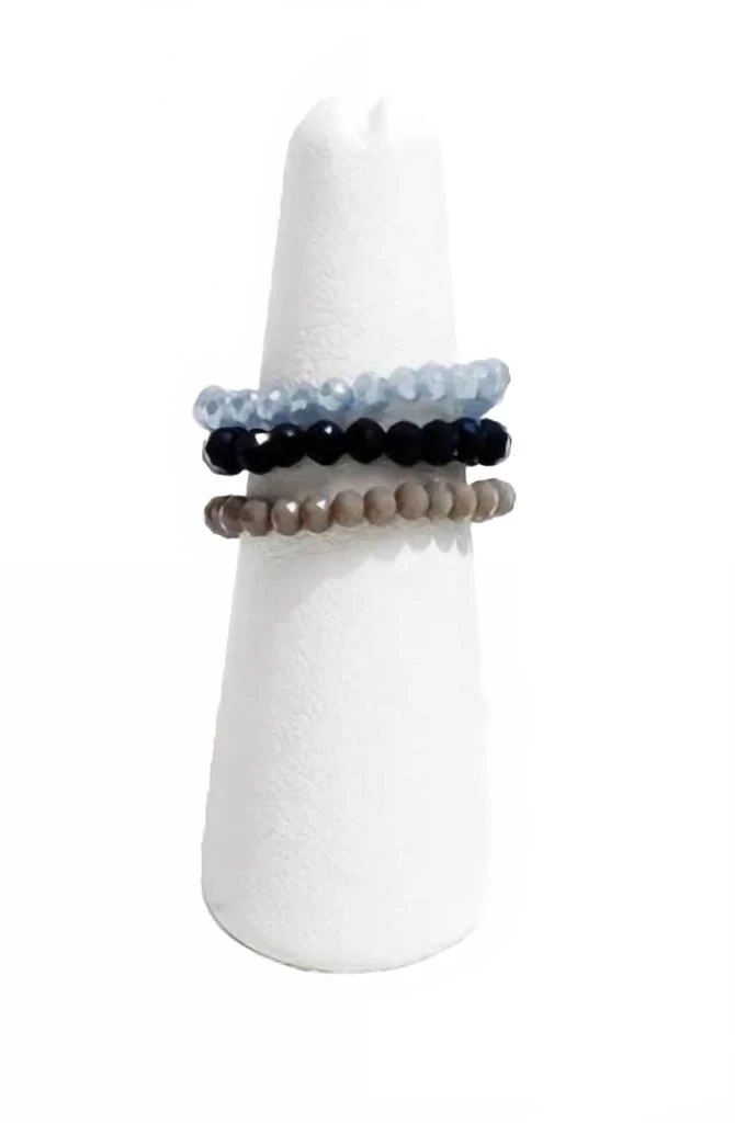 Splendid Iris Women
s Crystal Rings Bracelet In Blues/grey 2