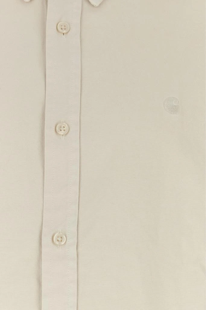 Carhartt WIP Ivory oxford L/S Bolton Shirt 2