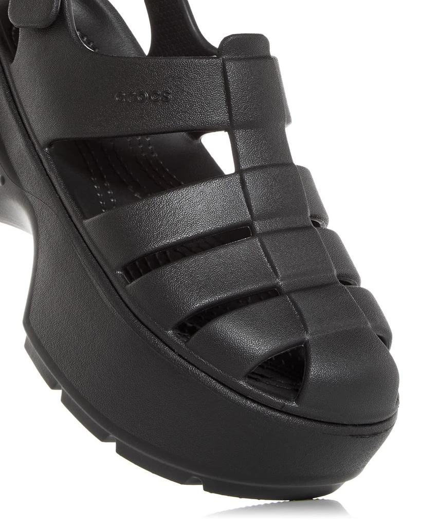 Crocs Women's Stomp Slingback Platform Fisherman Sandals 5