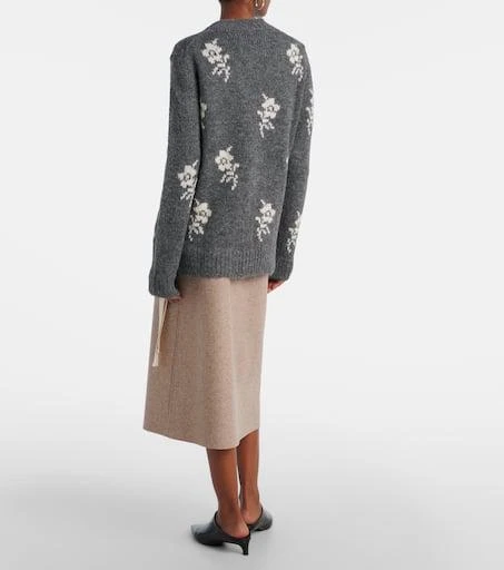 Jil Sander Intarsia alpaca and wool-blend sweater 3