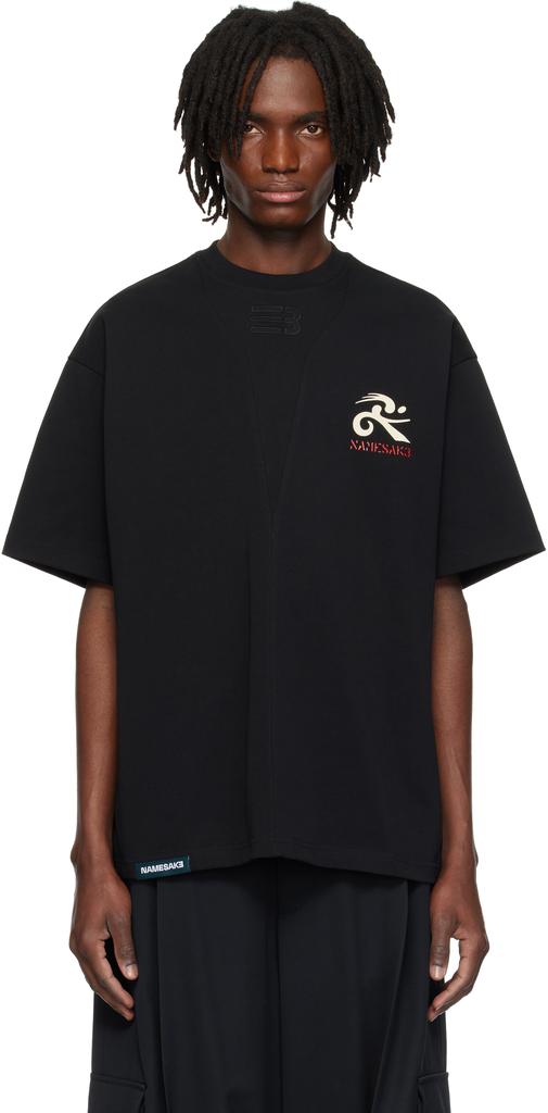 NAMESAKE Black Sava Oversized Love Lock T-shirt