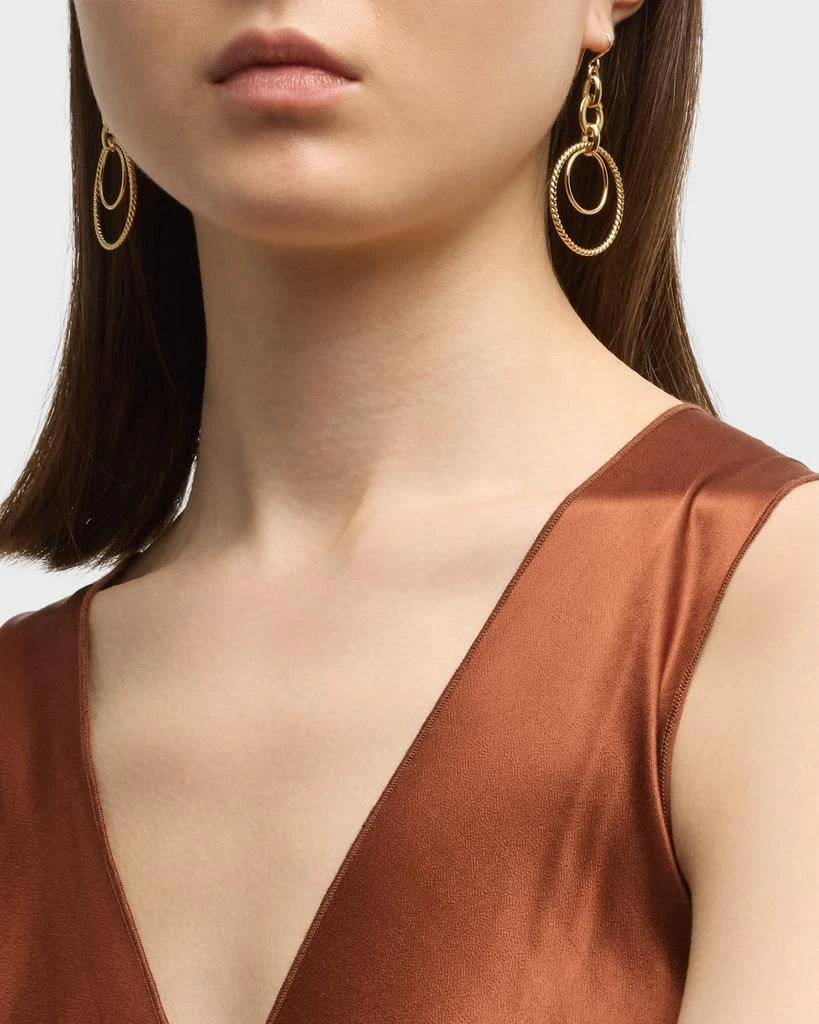 Devon Leigh Double Circle Drop Earrings 5