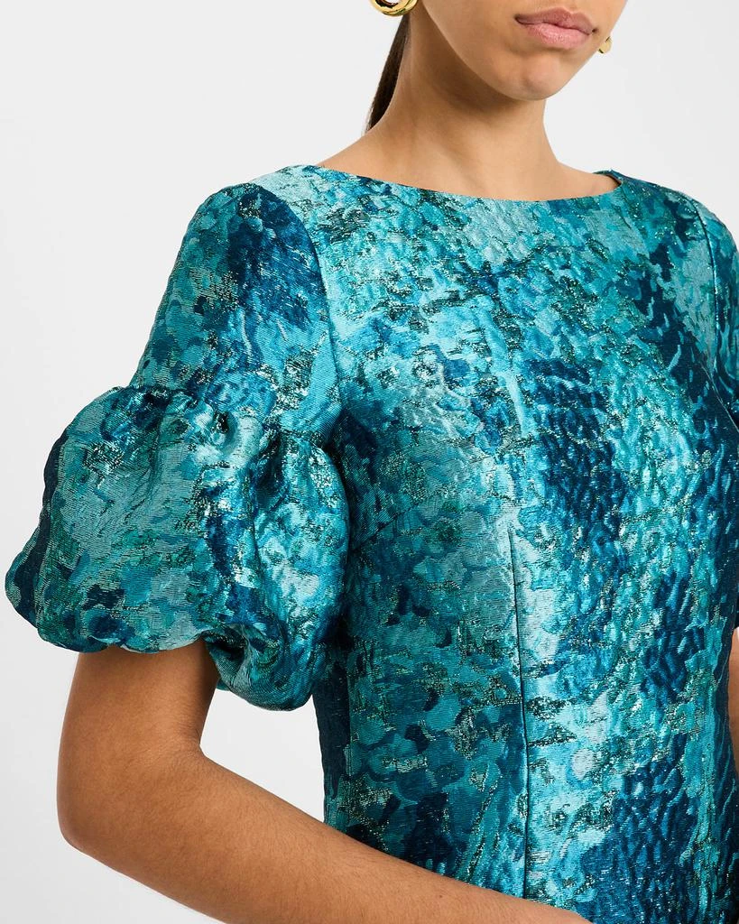 Shop Puff-Sleeve Metallic Jacquard Dress on Sale at BeyondStyle  Get 60%  Off Puff-Sleeve Metallic Jacquard Dress with Limited-Time Flash Deals,  Exclusive Discounts, and Special Offers. Enjoy Unbeatable Savings on  Puff-Sleeve Metallic