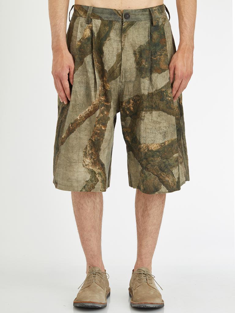 Ziggy Chen BERMUDA SHORTS WITH GRAPHIC PRINT